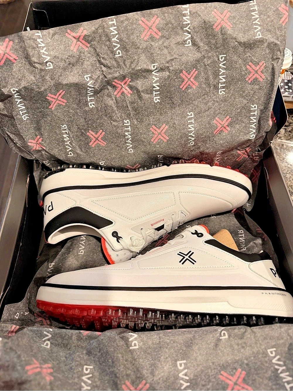 Payntr X sport proto xl Spikeless Golf Shoes White & Black US 10 men’s
